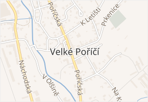 Hejzlarova v obci Velké Poříčí - mapa ulice