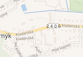 Kladenská v obci Velké Přílepy - mapa ulice