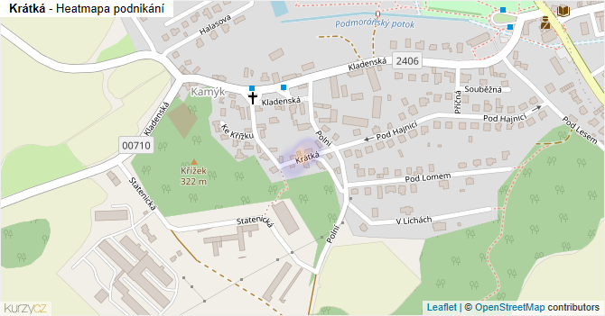 Krátká - mapa podnikání