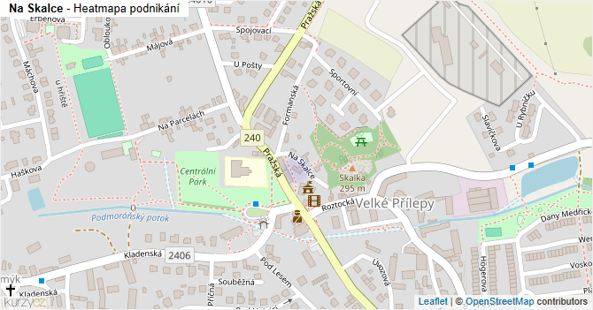 Na Skalce - mapa podnikání