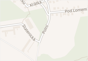 Polní v obci Velké Přílepy - mapa ulice