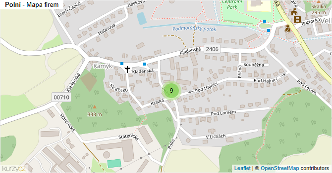 Polní - mapa firem