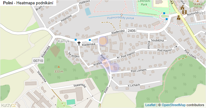 Polní - mapa podnikání