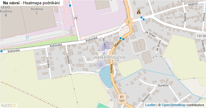 Na návsi - mapa podnikání