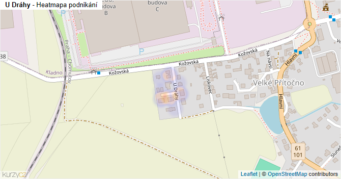 U Dráhy - mapa podnikání
