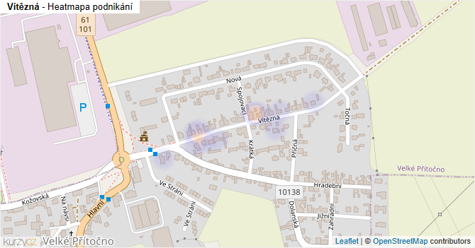 Vítězná - mapa podnikání