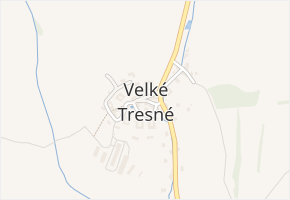 Velké Tresné v obci Velké Tresné - mapa části obce
