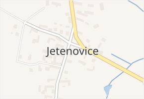 Jetenovice v obci Velký Bor - mapa části obce