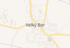 Velký Bor v obci Velký Bor - mapa části obce
