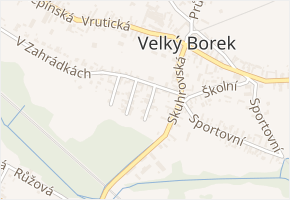 Partyzánská v obci Velký Borek - mapa ulice