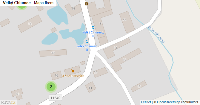 Velký Chlumec - mapa firem