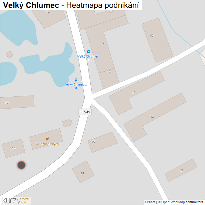 Mapa Velký Chlumec - Firmy v obci.