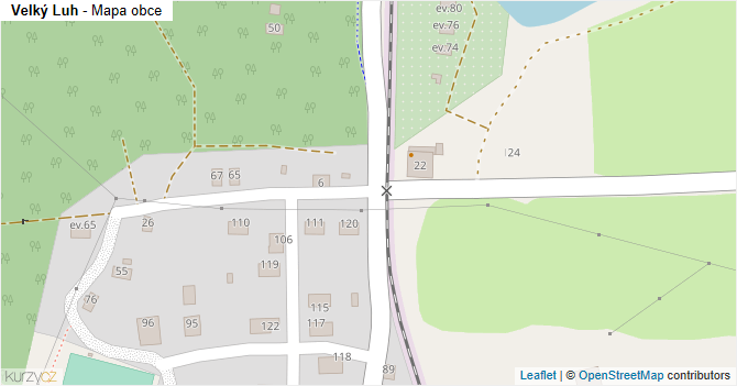 Velký Luh - mapa obce