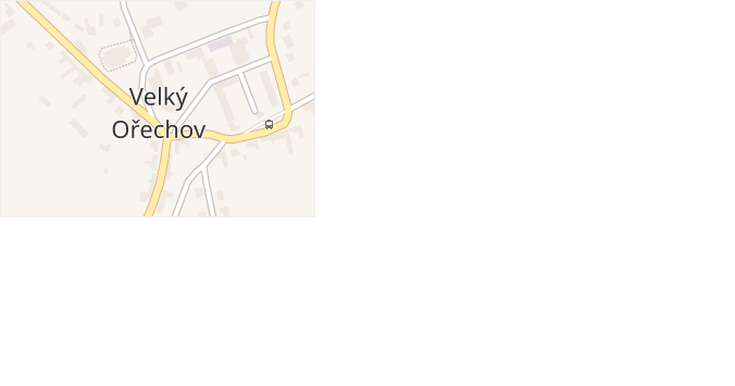 Velký Ořechov v obci Velký Ořechov - mapa části obce
