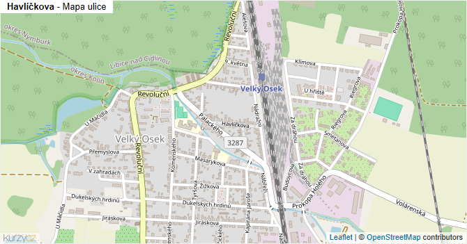 Havlíčkova - mapa ulice