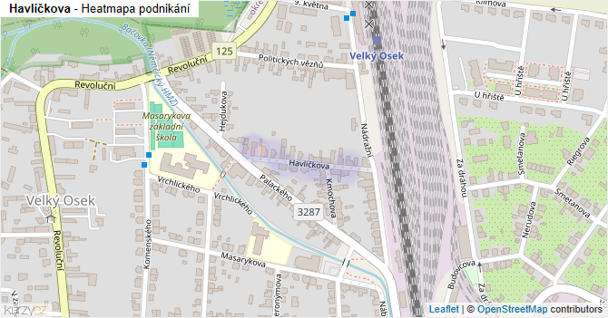 Havlíčkova - mapa podnikání