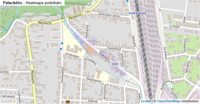 Palackého - mapa podnikání