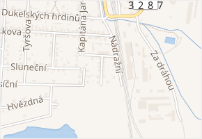 Zahradní v obci Velký Osek - mapa ulice