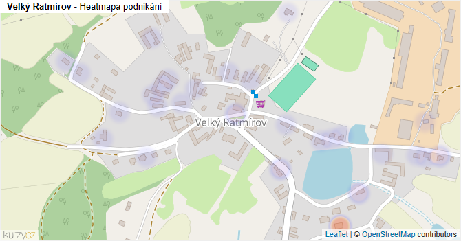 Velký Ratmírov - mapa podnikání