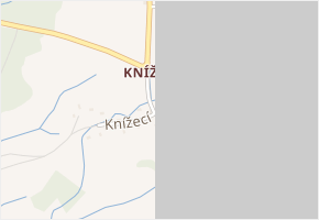 Knížecí v obci Velký Šenov - mapa části obce