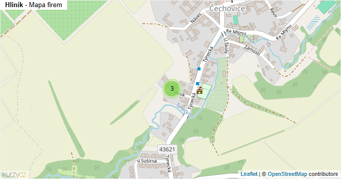 Hliník - mapa firem