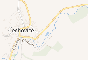 Ke mlýnu v obci Velký Týnec - mapa ulice