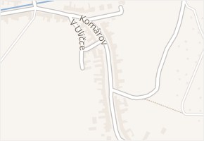 Komárov v obci Velký Týnec - mapa ulice
