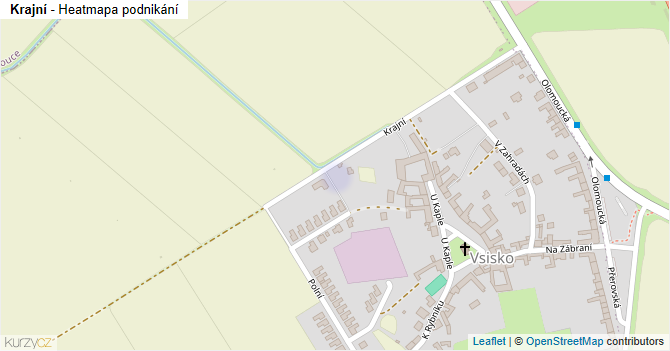 Krajní - mapa podnikání
