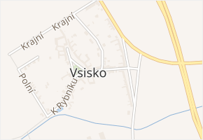 Na Zábraní v obci Velký Týnec - mapa ulice