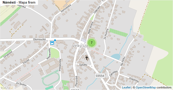 Náměstí - mapa firem