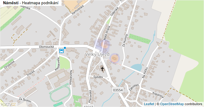 Náměstí - mapa podnikání