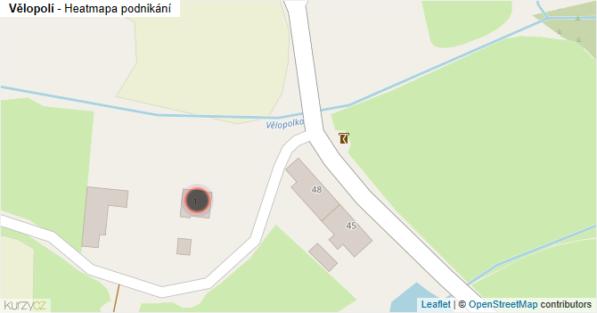 Vělopolí - mapa podnikání