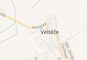 Erbenova v obci Veltěže - mapa ulice