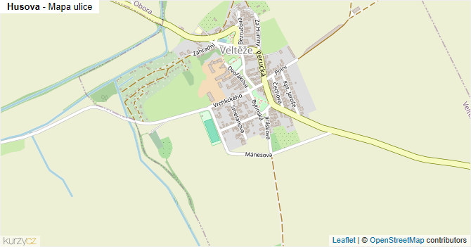 Husova - mapa ulice