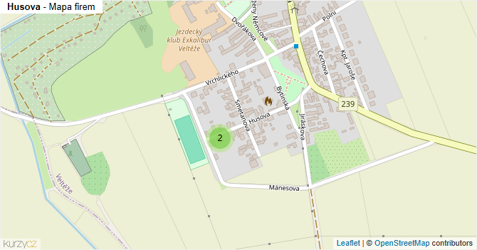 Husova - mapa firem