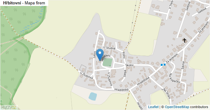 Hřbitovní - mapa firem