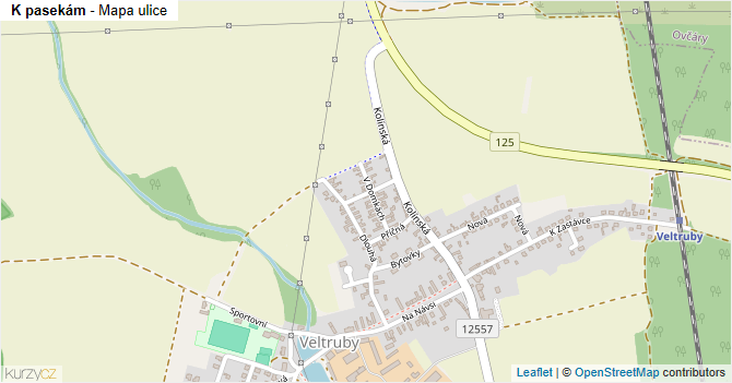 K pasekám - mapa ulice