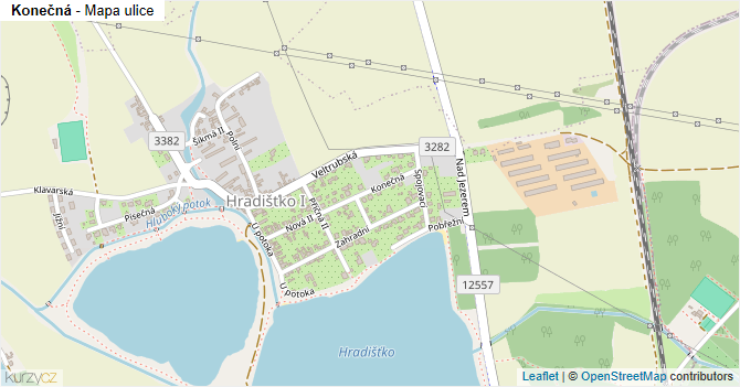 Konečná - mapa ulice