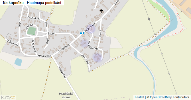 Na kopečku - mapa podnikání