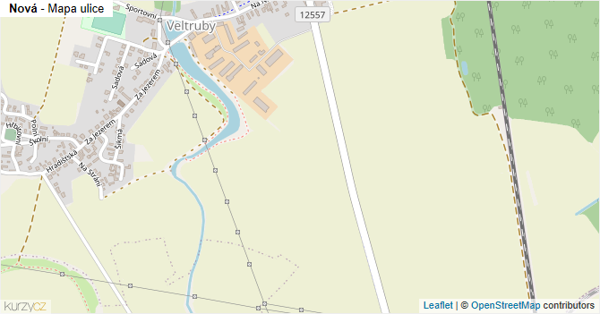 Nová - mapa ulice