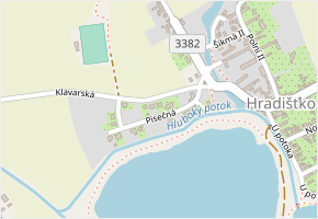 Písečná v obci Veltruby - mapa ulice