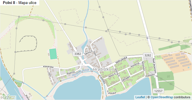 Polní II - mapa ulice
