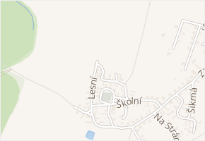 U studně v obci Veltruby - mapa ulice