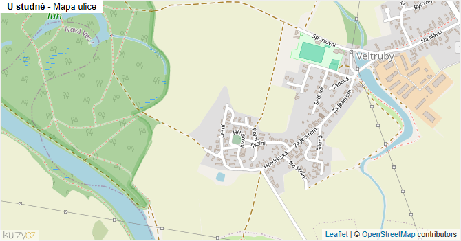 U studně - mapa ulice