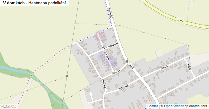 V domkách - mapa podnikání