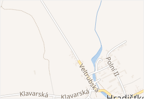 Veltrubská v obci Veltruby - mapa ulice