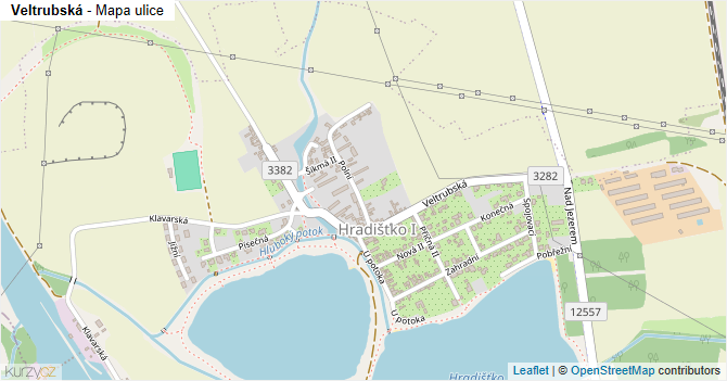 Veltrubská - mapa ulice