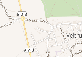 Štěp. Bendy v obci Veltrusy - mapa ulice