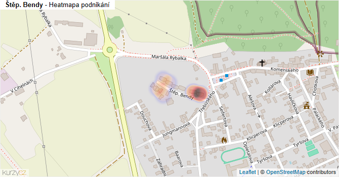 Štěp. Bendy - mapa podnikání