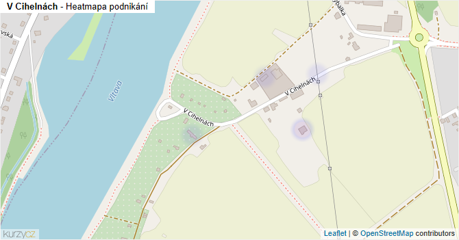 V Cihelnách - mapa podnikání